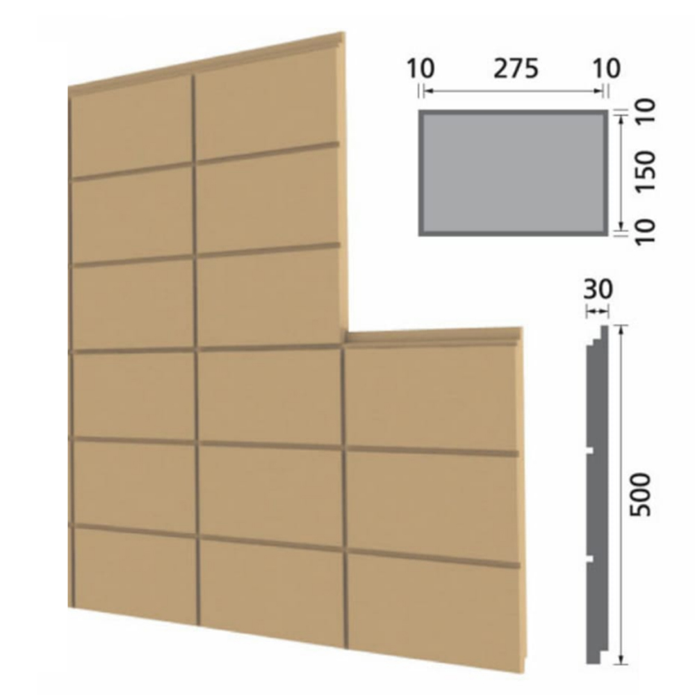 Фасадные облицовочные панели кирпич стандартная - BMT-0301